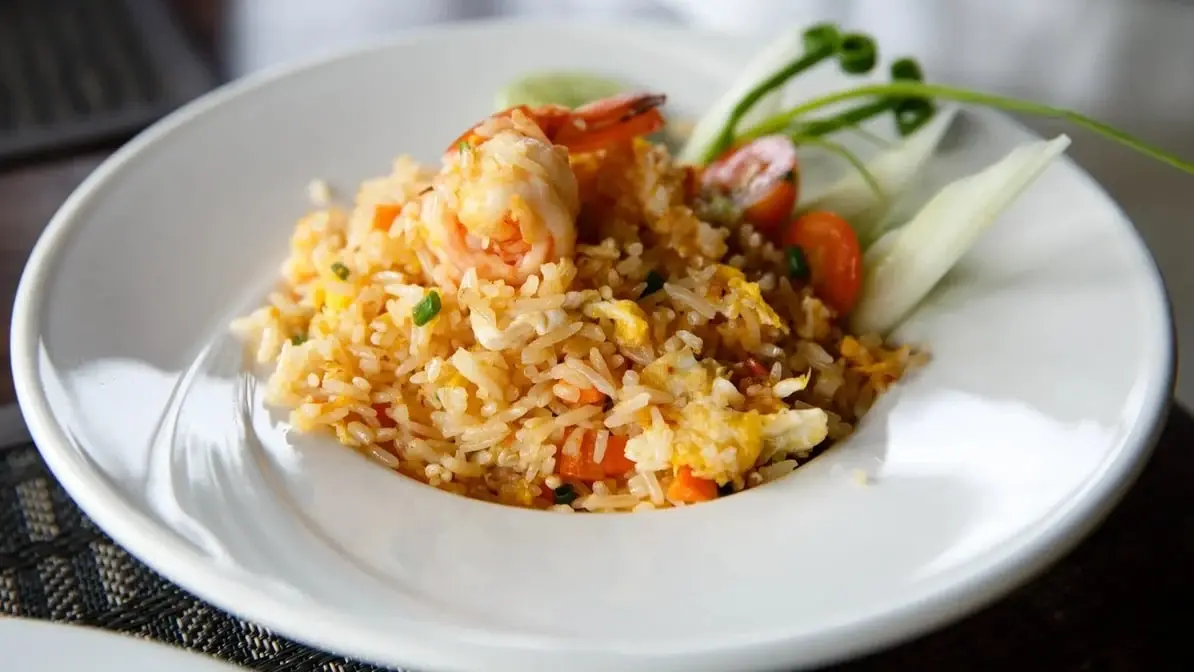 Authentic Nigerian Jollof Rice at Emgees African Restaurant & Bakery in Edmonton, AB